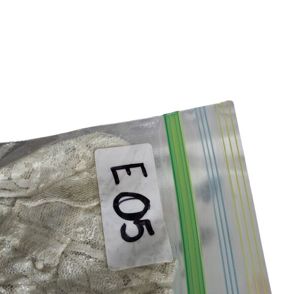 Vintage Elegant Womens Lace Sleeveless Top Satin Ribbon Beige Lining L 90s Y2K‎ - Picture 8 of 8